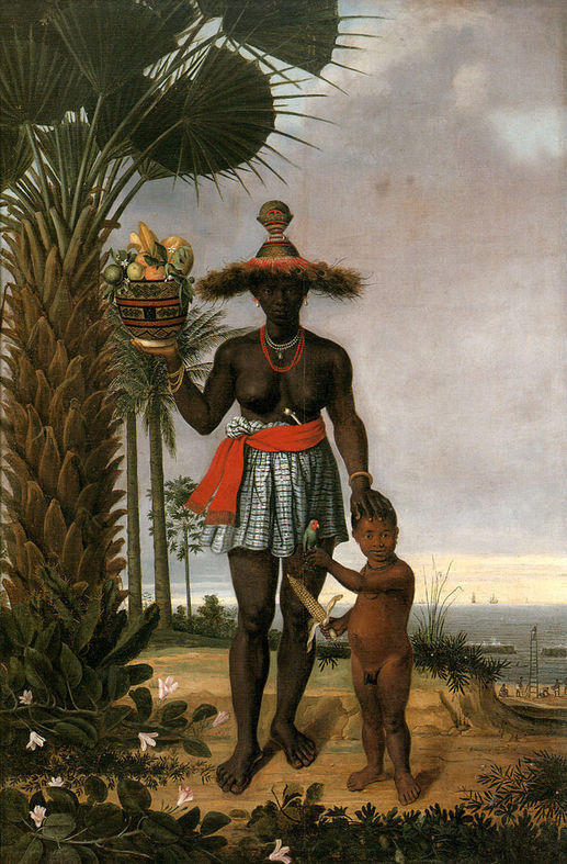 African Woman with a Child
