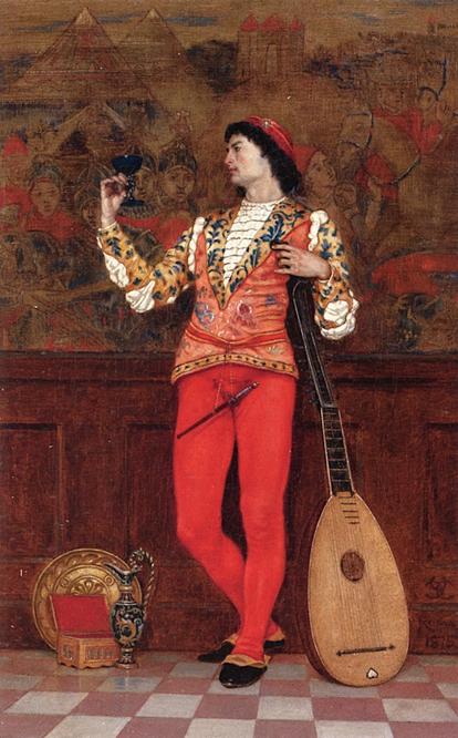 Interior with Lute Player
