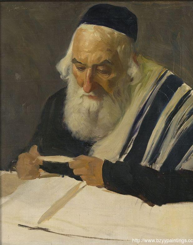 Rabbi reading