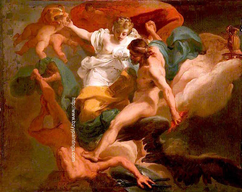Zeus with Cybele Expelling Chronos
