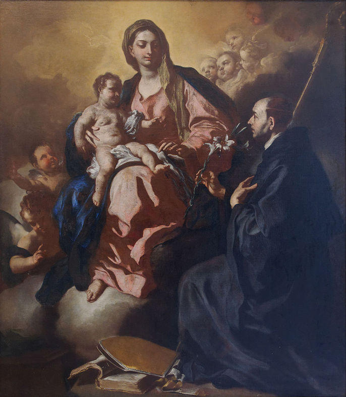 Madonna and Child with Saint Maurus