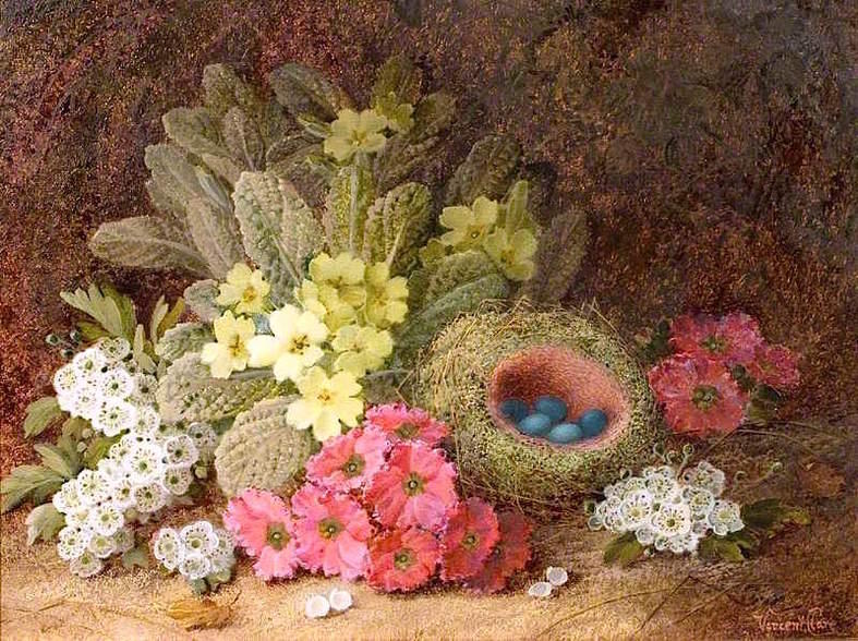 Still Life with Flowers and a Birds Nest