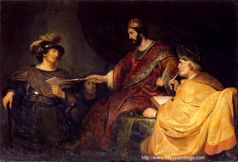 Uriah Handing over the Letter to David