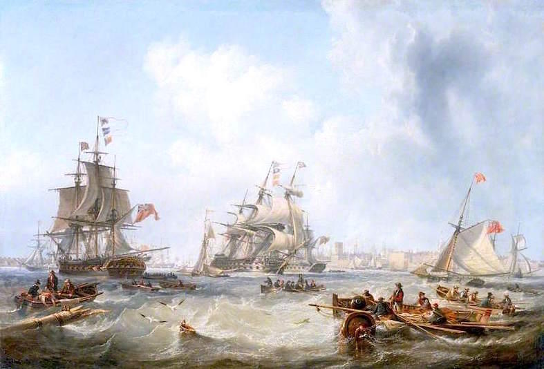 Men-of-War off Portsmouth Harbour